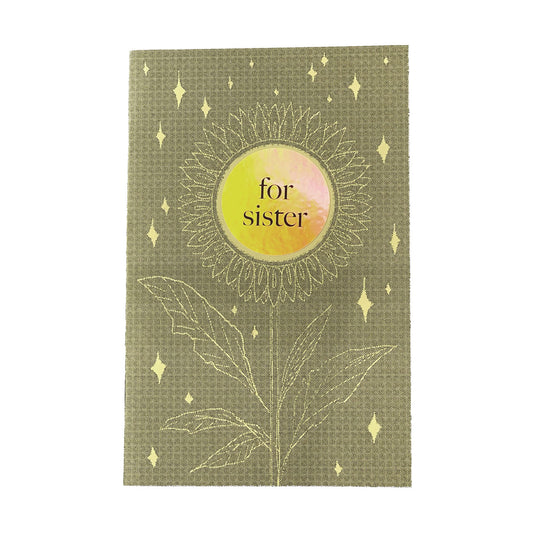 Zine titled "for sister" with green cover and pink pages. Written and illustrated by Amrit Brar and published by 13th Press.