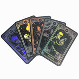 Sticker Pack, Marigold Tarot Holographic: Strength, The Devil, The Lovers, The High Priestess, Death