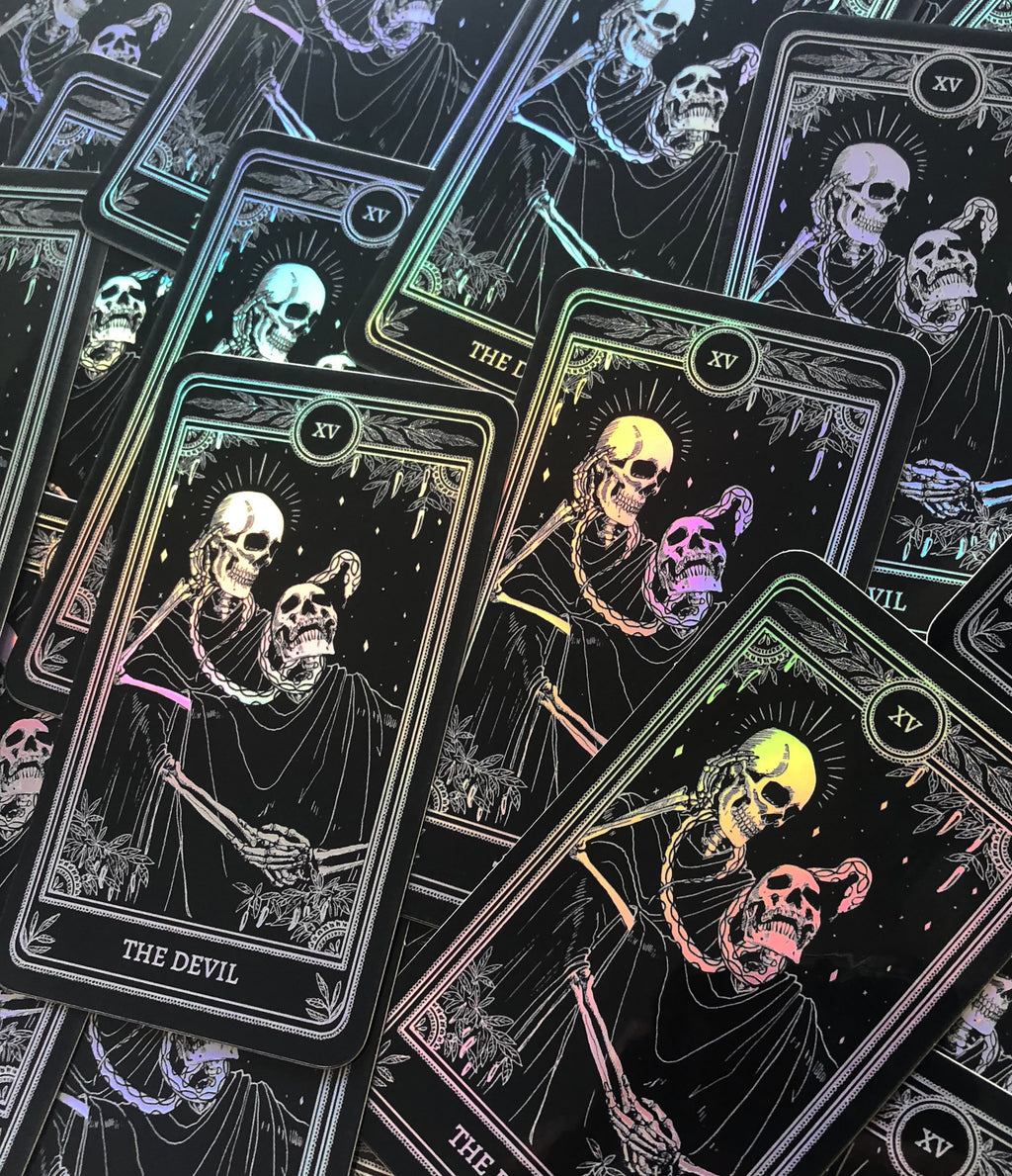 Holographic Tarot Stickers / Deth P. Sun